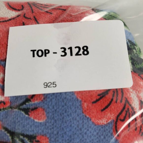 LJ USA Small Blue Floral Open Kimono Cardigan Lightweight - Picture 6 of 6